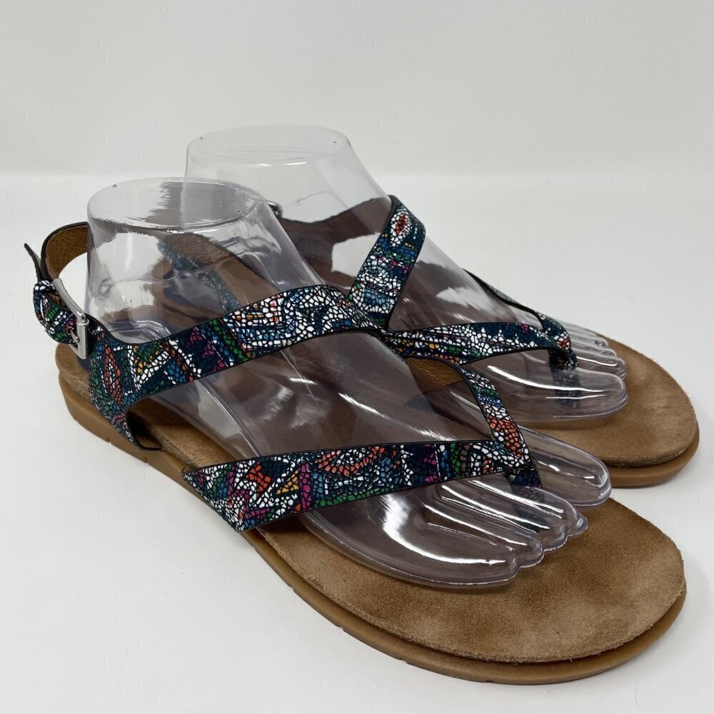Sofft Rory Navy Speckled Thong Sandals Size 10M